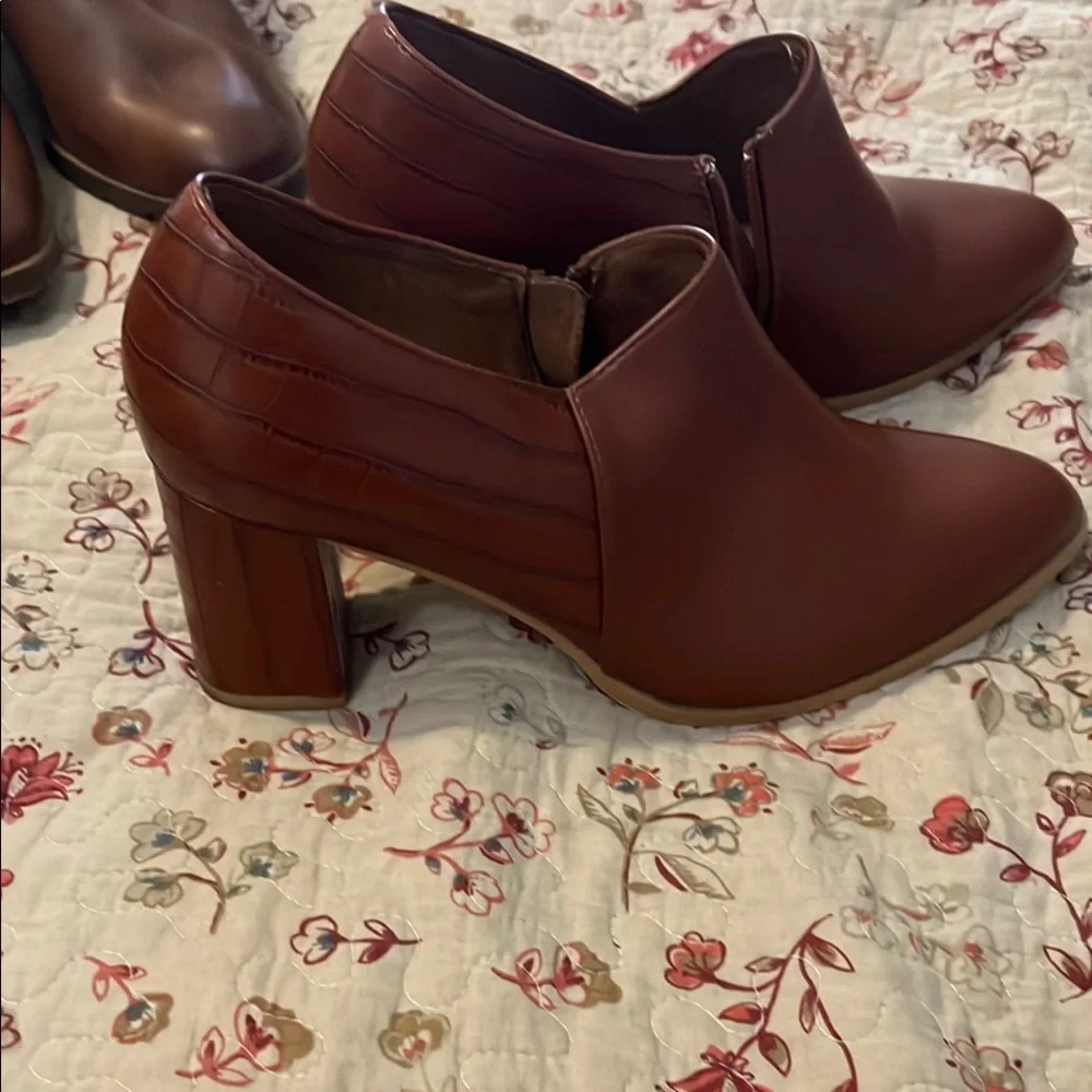 Allegra K Women's Brown Slip-On Shoes - Picture 2 of 2